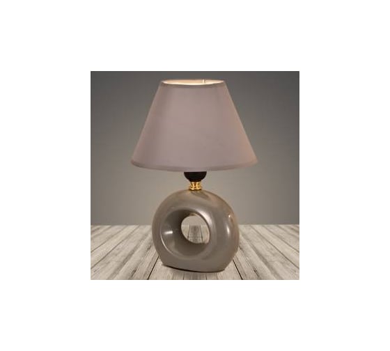 Настольная лампа Росток 18329 GR серый/серый абажур h280 1х60W E27, DIY22 988017901 1