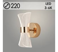 Бра Светиль 3150/1W FGD золото 2х10W LED 3000-6000K d220, 24 988384248