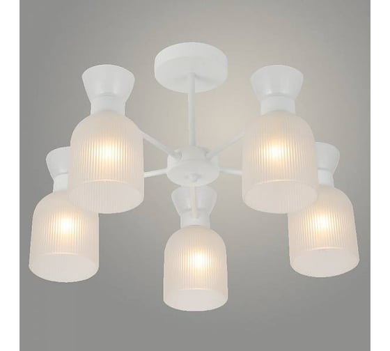 Люстра Светиль 07394/5 WT белый 5x40W E14 d530 h330, 24 988384110 1