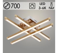Люстра Светиль 1035/4 GD золото 4x12W LED 3000-6000K ПДУ(ИК) диммер d700 h130, 24 988386861
