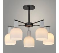 Люстра Светиль 74569/5 WT+PB белый/жемчужно-черный 5x40W E14 d500 h360, 24 988386333