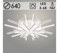 Люстра Светиль LISM9824C/6+6A WT белый 156W LED 3000K-6000K d640 ПДУ диммер, smart 24 988387237