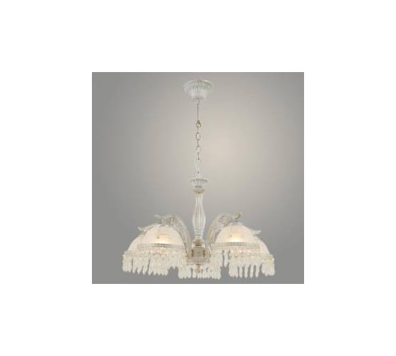 Люстра Светиль 20218/5 WH+GD белый/золото 5x40W E27 d540 h690 crst, 24 988386350 1