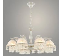 Люстра Светиль 20218/8 WH+GD белый/золото 8x40W E27 d700 h690 crst, 24 988386352