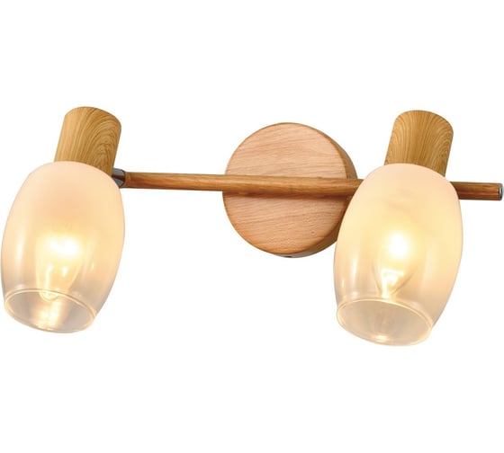 Спот Светиль 21390/2 WOOD+CR дерево+хром 2x40W E14 h130, 24 988385670 1