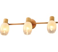 Спот Светиль 21390/3 WOOD+CR дерево+хром 3x40W E14 h130, 24 988385979