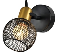 Спот Светиль 22750/1 BK+BRASS черный+латунь 1x40W E14 h130, 24 988386187