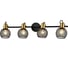 Спот Светиль 22750/4 BK+BRASS черный+латунь 4x40W E14 h130, 24 988386207 1