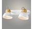 Спот Светиль 23390/2 WH+WOOD белый+дерево 2x40W E14 h135, 24 988386369 1