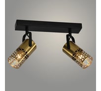 Спот Светиль 24000/2 BK+BRASS черный/латунь 2x40W E14 h135, 24 988386584
