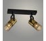 Спот Светиль 24000/2 BK+BRASS черный/латунь 2x40W E14 h135, 24 988386584 1