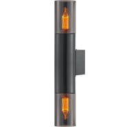 Бра General Lighting Systems Эйлайт GWL-2E14-M-IP20 под 2 лампы E14, черный, дымчатый 662809