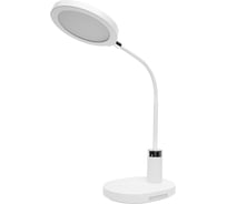 Светильник настольный Volsten Ultraflash UF-803 C01 белый, Led, круг, 12Вт, 3 ур. яркости.CCT 15719
