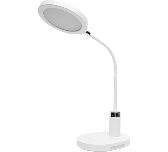 Светильник настольный Volsten Ultraflash UF-803 C01 белый, Led, круг, 12Вт, 3 ур. яркости.CCT 15719 1