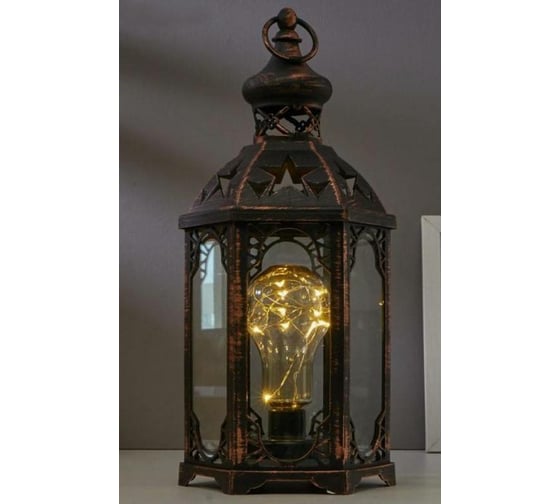 Ночник RISALUX "Восточный фонарь" LED 3хААА черный 16х18,5х41,5см 3505894