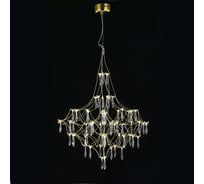 Подвесная люстра светодиодная с пультом и хрустальными подвесками MyFar Asfour Allegria MR2642-66P-76AP
