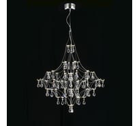 Подвесная люстра светодиодная с пультом и хрустальными подвесками MyFar Asfour Allegria MR2641-66P-50AD