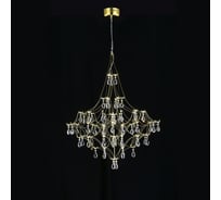 Подвесная люстра светодиодная с пультом и хрустальными подвесками MyFar Asfour Allegria MR2643-66P-50AD
