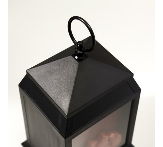 Ночник RISALUX "Камин" LED черный 16х14х26 см 5392146