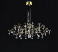 Подвесная люстра светодиодная с пультом и хрустальными подвесками MyFar Asfour Ersilia MR2663-60P-50AD