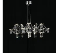 Подвесная люстра светодиодная с пультом и хрустальными подвесками MyFar Asfour Ersilia MR2661-60P-76AP