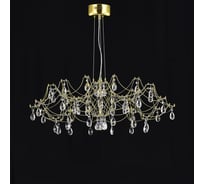 Подвесная люстра светодиодная с пультом и хрустальными подвесками MyFar Asfour Ersilia MR2662-60P-50AD