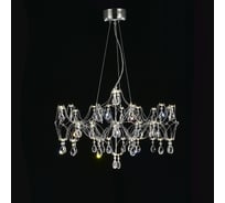 Подвесная люстра светодиодная с пультом и хрустальными подвесками MyFar Asfour Ileria MR2651-57P-50AD