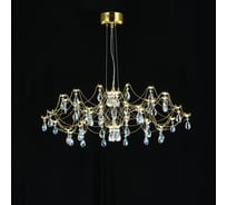 Подвесная люстра светодиодная с пультом и хрустальными подвесками MyFar K9 Ersilia MR2662-60P-50CD