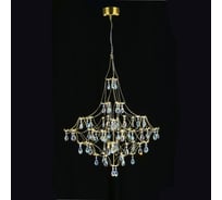 Подвесная люстра светодиодная с пультом и хрустальными подвесками MyFar K9 Allegria MR2642-66P-50CD
