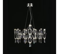 Подвесная люстра светодиодная с пультом и хрустальными подвесками MyFar Asfour Ileria MR2651-57P-76AP