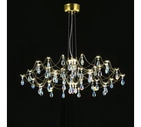Подвесная люстра светодиодная с пультом и хрустальными подвесками MyFar K9 Ersilia MR2663-60P-50СD MR2663-60P-50CD
