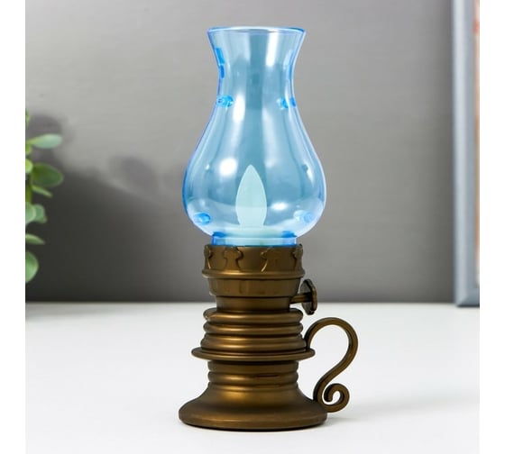 Ночник RISALUX "Керосиновая лампа малая" LED от батареек 3хLR44 5,5х5,5х14 см 5383686