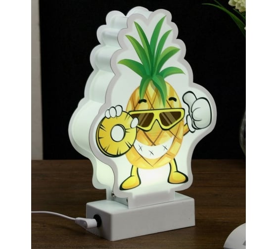 Ночник RISALUX "Крутой ананас" LED USB 16х5,5х24 см. 4438000