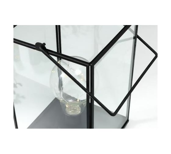 Ночник RISALUX "Лампа лофт" LED от батареек 3хААА черный 15,5х15,5х24 см 5500499
