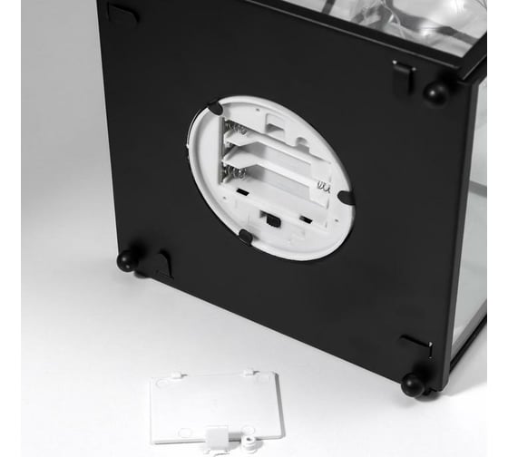 Ночник RISALUX "Лампа лофт" LED от батареек 3хААА черный 15,5х15,5х24 см 5500499