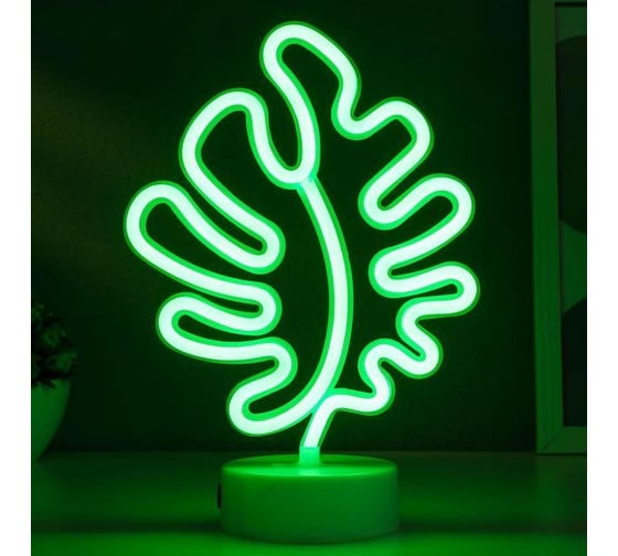 Ночник RISALUX "Лист" LED USB белый 10х19х28 см 5060133