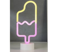 Ночник RISALUX "Мороженое на палочке" LED USB белый 8х12,5х29,5 см 5060130