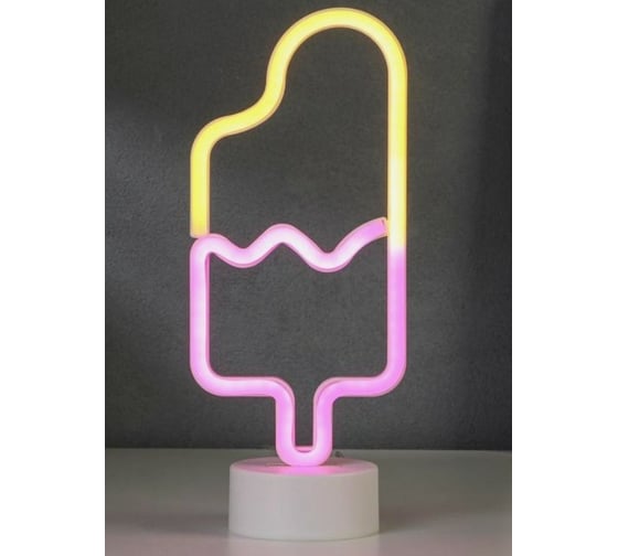 Ночник RISALUX "Мороженое на палочке" LED USB белый 8х12,5х29,5 см 5060130