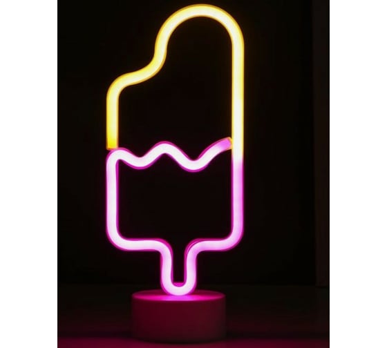 Ночник RISALUX "Мороженое на палочке" LED USB белый 8х12,5х29,5 см 5060130