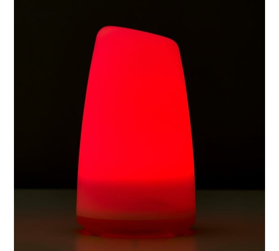 Ночник RISALUX "Овальный фонарь" LED RGB 2 режима от батареек 3ААА бело-оранжевый 8х8х13,5 см 5091641