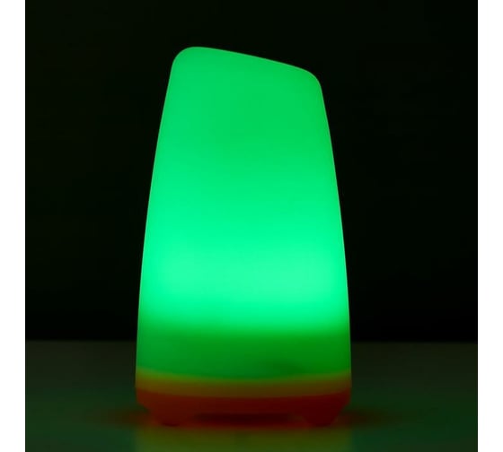 Ночник RISALUX "Овальный фонарь" LED RGB 2 режима от батареек 3ААА бело-оранжевый 8х8х13,5 см 5091641