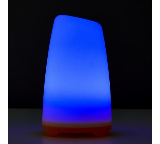 Ночник RISALUX "Овальный фонарь" LED RGB 2 режима от батареек 3ААА бело-оранжевый 8х8х13,5 см 5091641