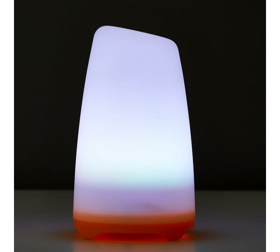 Ночник RISALUX "Овальный фонарь" LED RGB 2 режима от батареек 3ААА бело-оранжевый 8х8х13,5 см 5091641