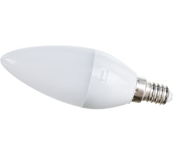 Лампа свеча Gauss 9.5W 950lm 6500К E14 LED 1/10/100 103101310 1