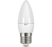 Лампа свеча Gauss 6.5W 550lm 6500К E27 LED 1/10/100 103102307