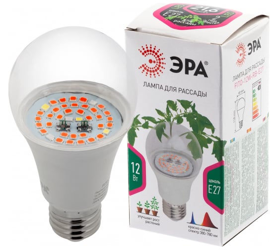 Лампа ЭРА FITO 12W RB E27 Б0050601