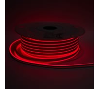 Светодиодная лента Alvar NEON 220В 9Вт красная, 6х12мм, IP65, шаг резки - 10см 50м AL-N220R_50