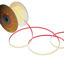 Светодиодная лента Alvar COB 220В 9Вт 3000К теплая, 10х5мм, IP65, шаг резки - 10см 50м AL-C2209WW_50