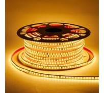 Светодиодная лента Alvar 220В 9.6Вт 3000К теплая, 9х5,5мм, IP65, шаг резки - 10см 50м AL-22096WW_50