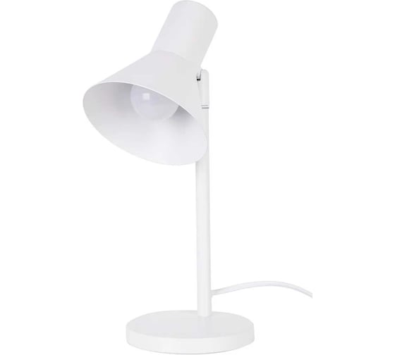 Лампа настольная на основании SVih белая, с цоколем E27, 60Вт HK-2691W 1